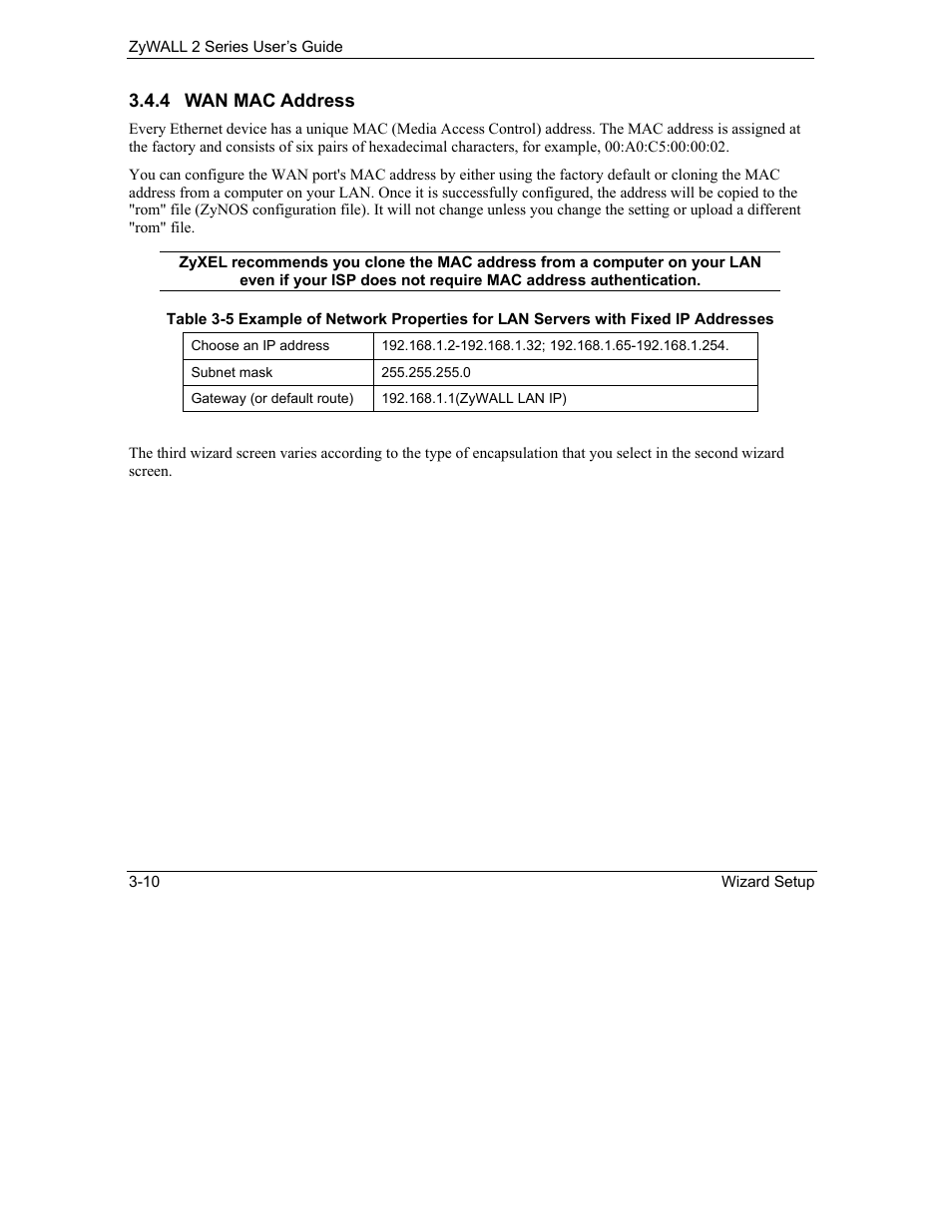 ZyXEL Communications Internet Security Gateway ZyWALL 2 Series User Manual | Page 56 / 614