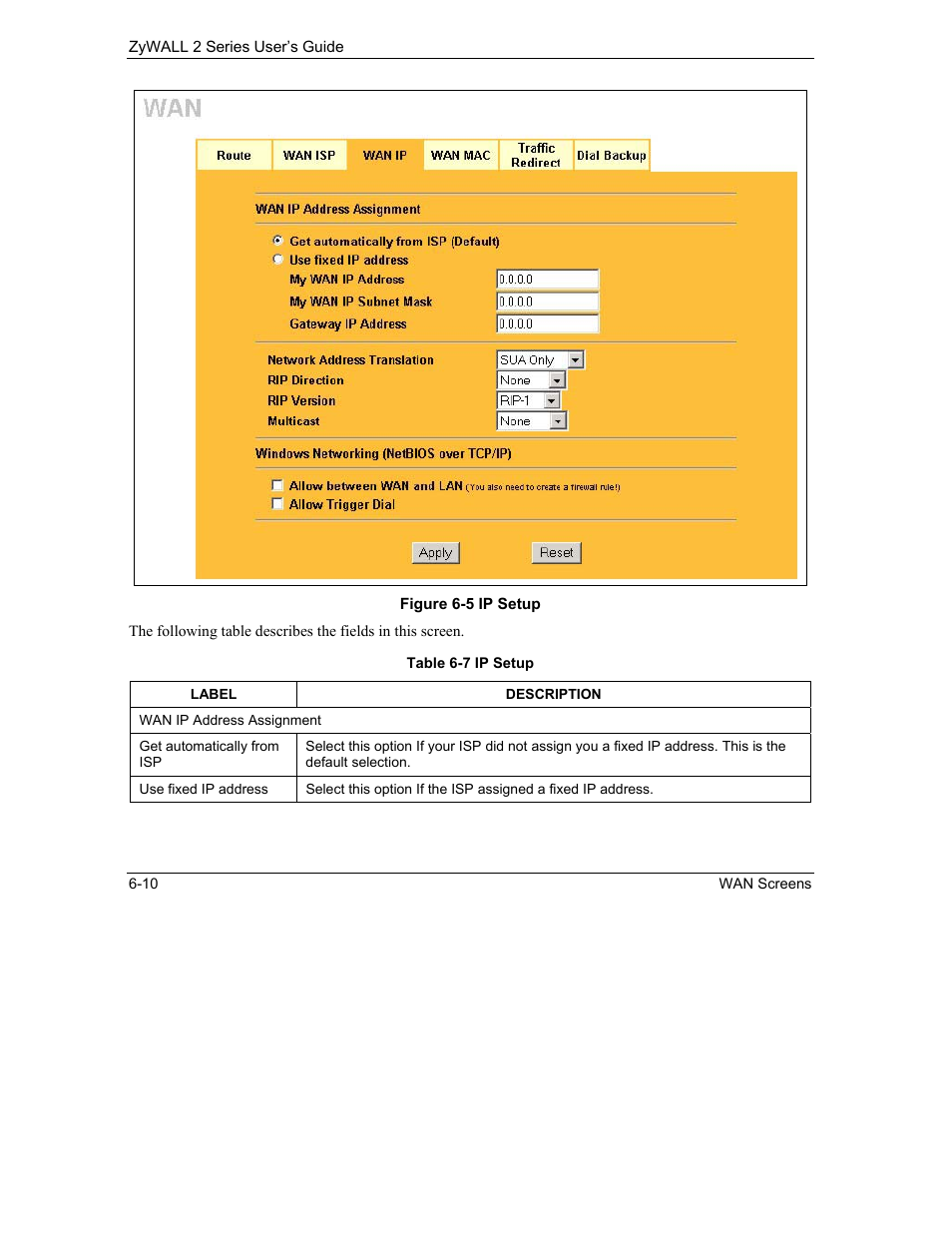 ZyXEL Communications Internet Security Gateway ZyWALL 2 Series User Manual | Page 94 / 614