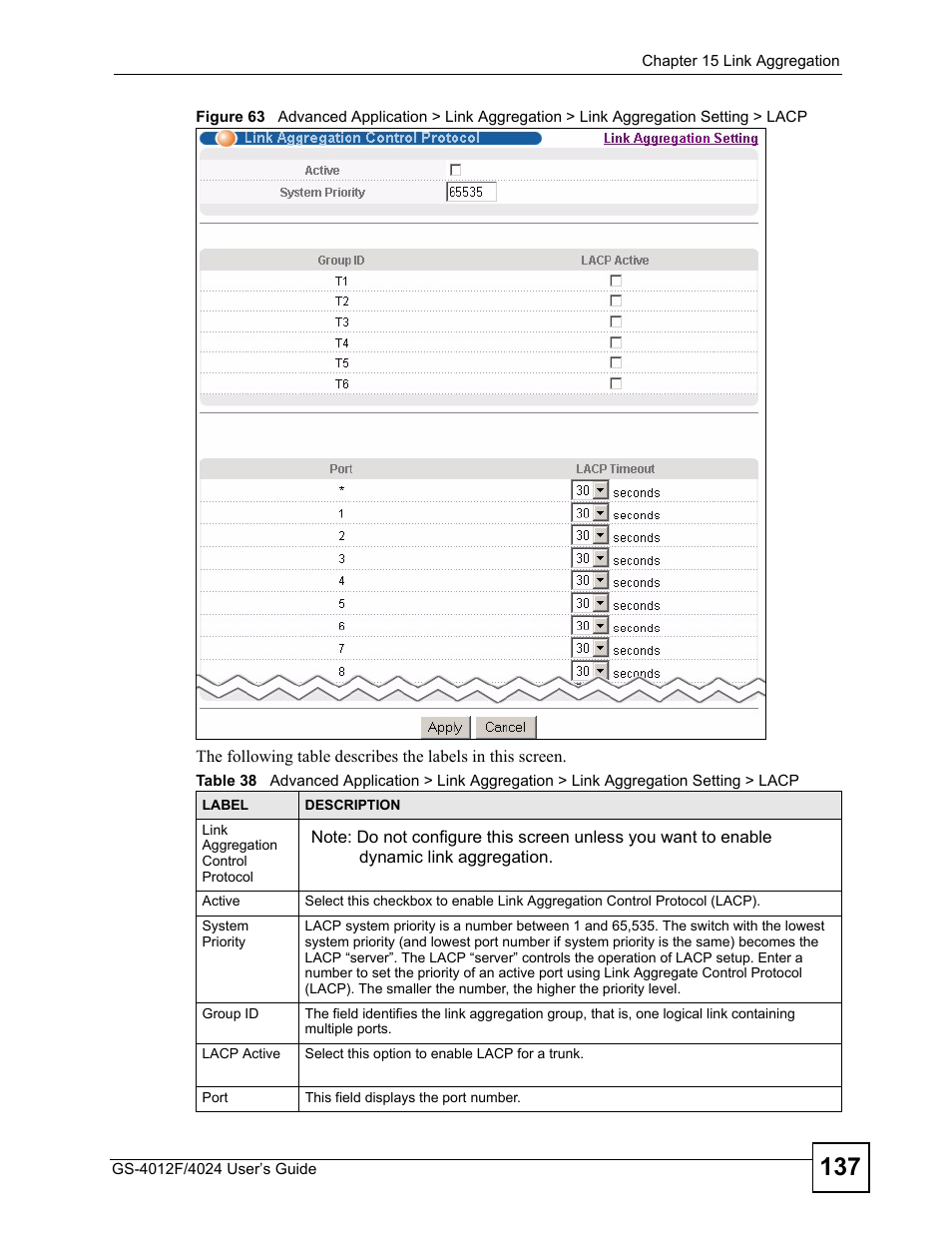ZyXEL Communications GS-4012 User Manual | Page 137 / 462