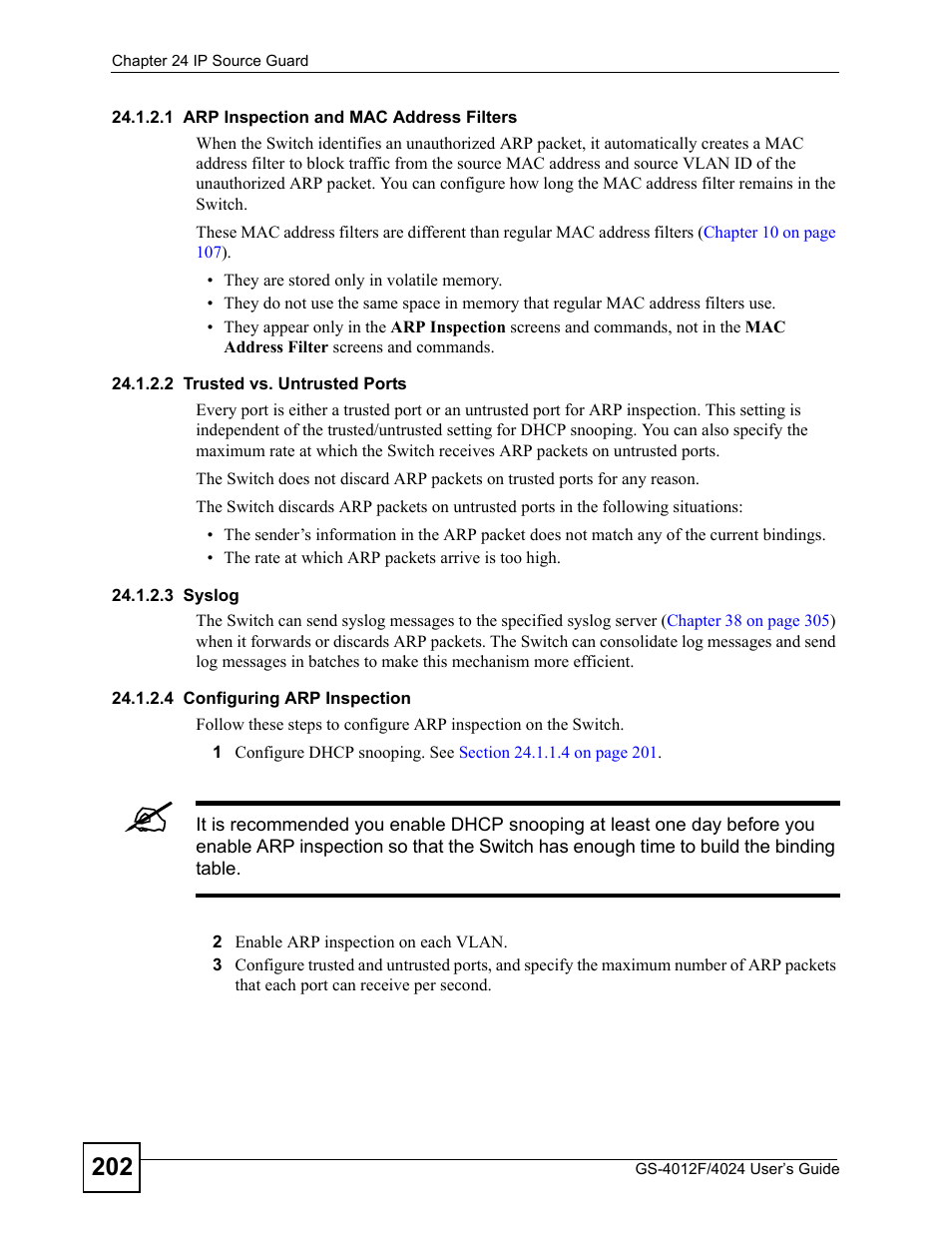 ZyXEL Communications GS-4012 User Manual | Page 202 / 462