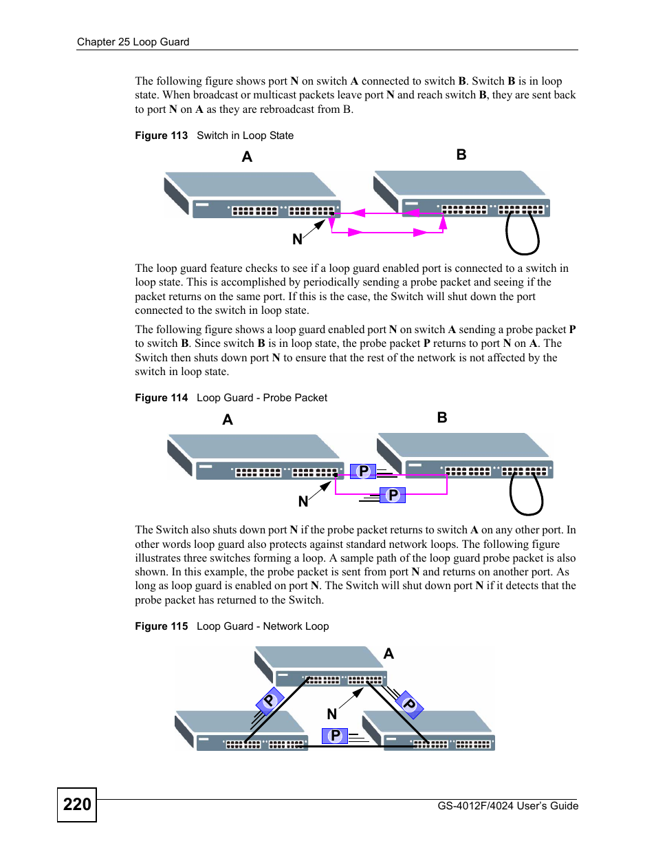 ZyXEL Communications GS-4012 User Manual | Page 220 / 462