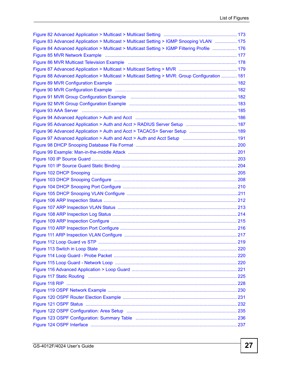 ZyXEL Communications GS-4012 User Manual | Page 27 / 462