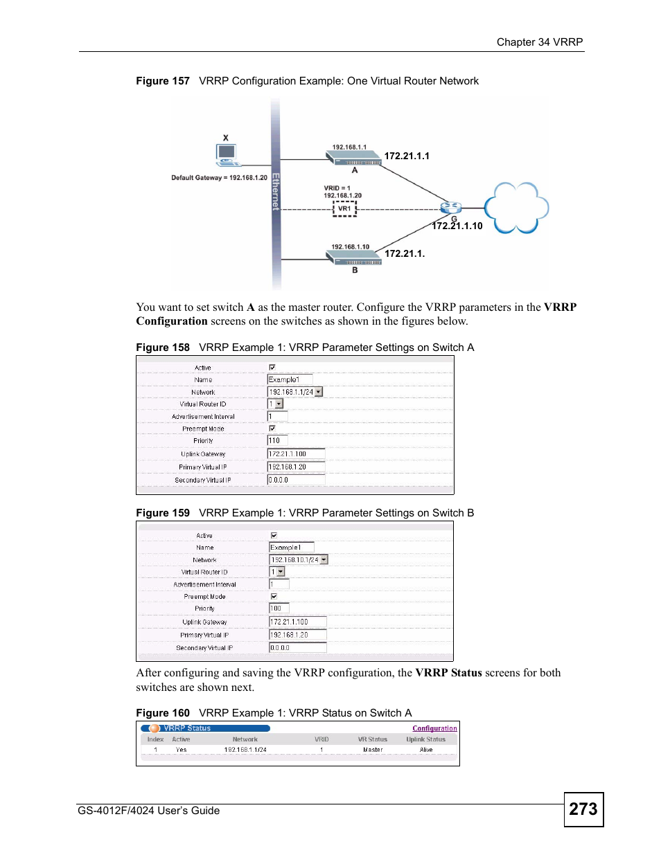 ZyXEL Communications GS-4012 User Manual | Page 273 / 462