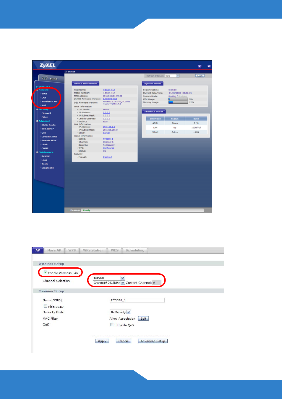 ZyXEL Communications P-660N-T1A User Manual | Page 6 / 10