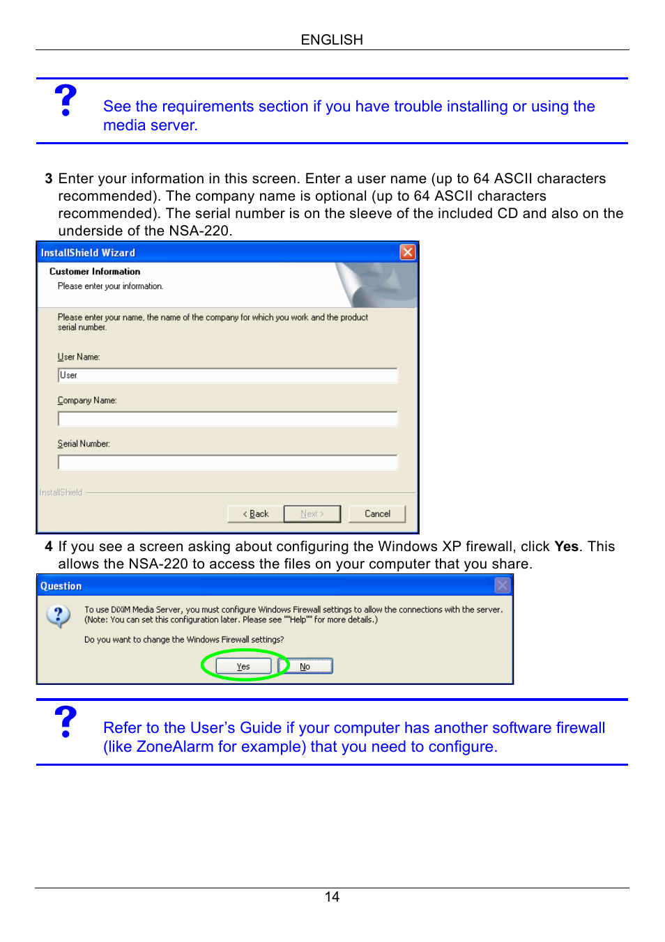 ZyXEL Communications Network Storage Appliance NSA-220 User Manual | Page 14 / 131
