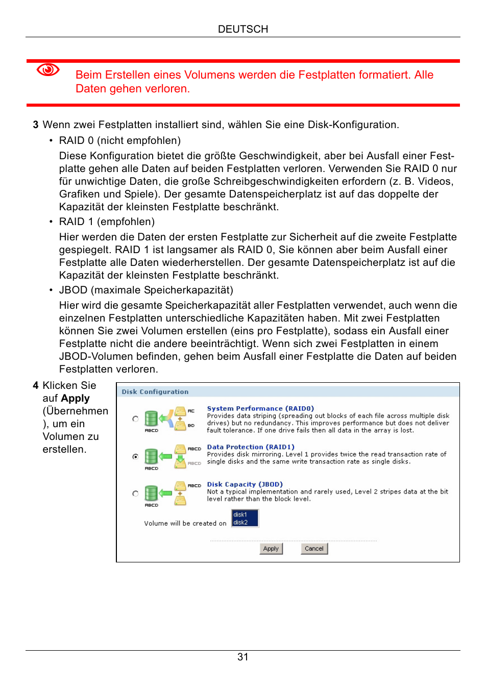 ZyXEL Communications Network Storage Appliance NSA-220 User Manual | Page 31 / 131