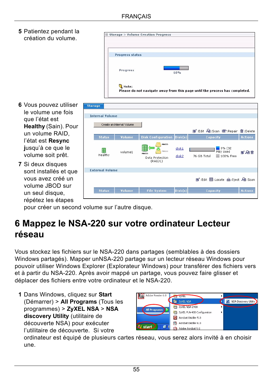 ZyXEL Communications Network Storage Appliance NSA-220 User Manual | Page 55 / 131