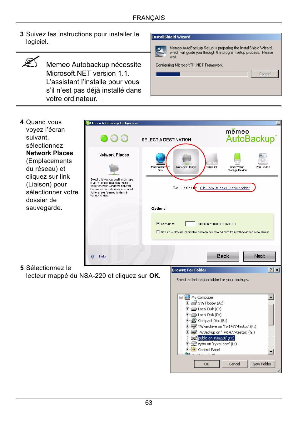 ZyXEL Communications Network Storage Appliance NSA-220 User Manual | Page 63 / 131