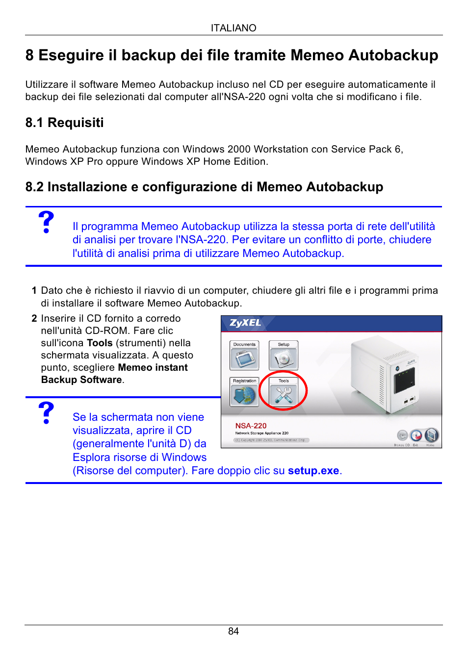 ZyXEL Communications Network Storage Appliance NSA-220 User Manual | Page 84 / 131