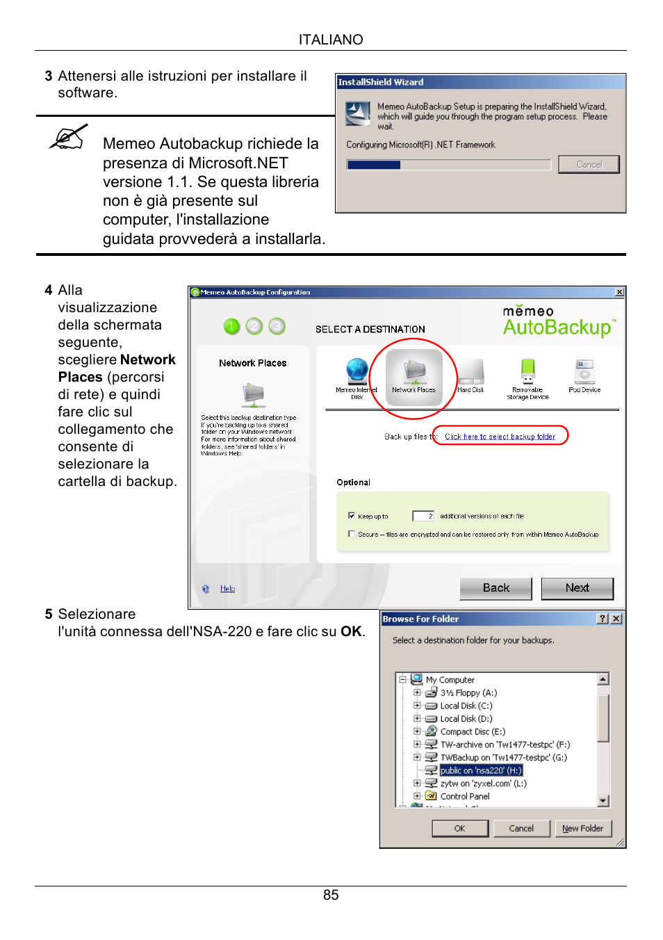 ZyXEL Communications Network Storage Appliance NSA-220 User Manual | Page 85 / 131