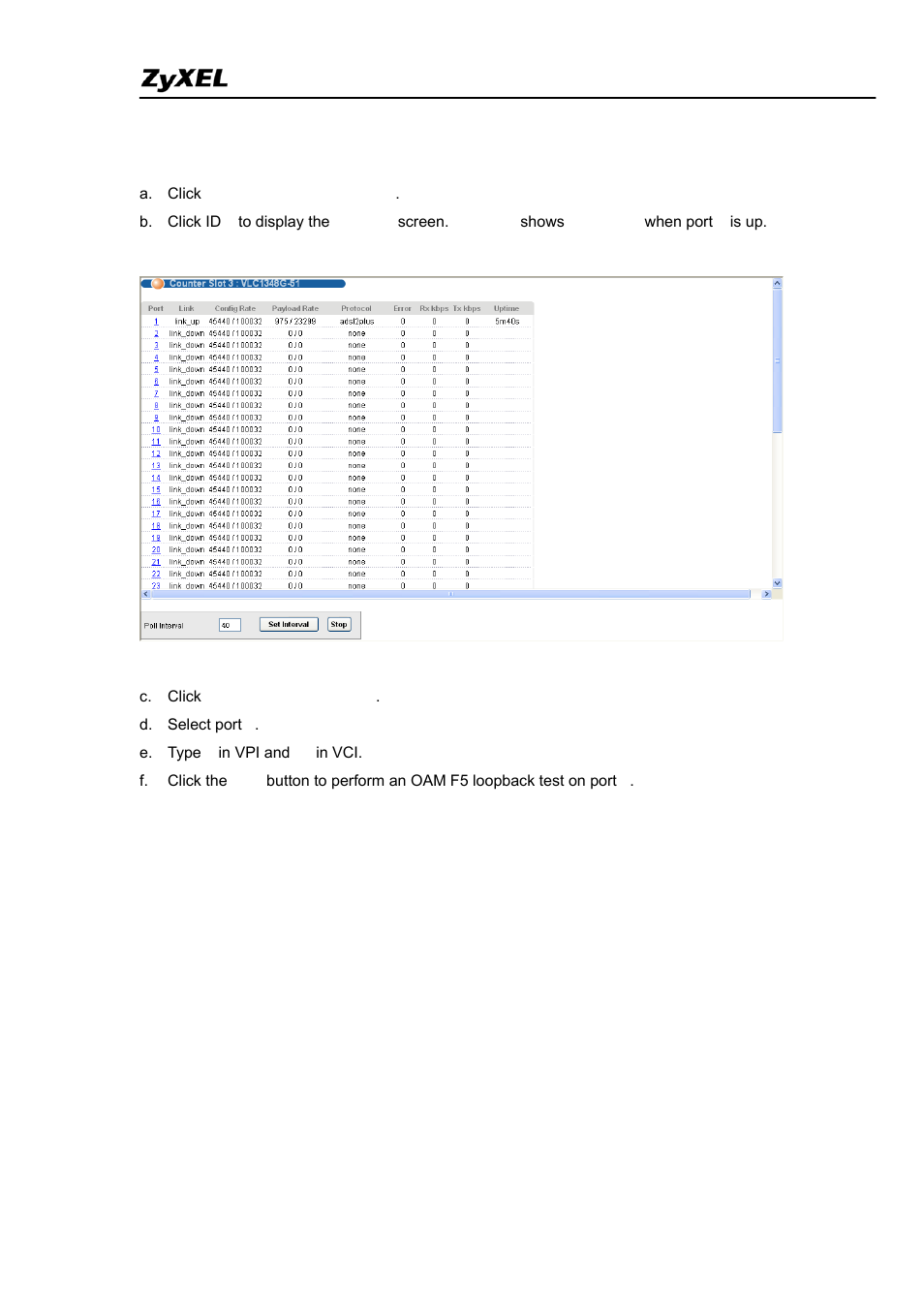 Impulse noise protection (inp) | ZyXEL Communications IES-5005 User Manual | Page 48 / 100