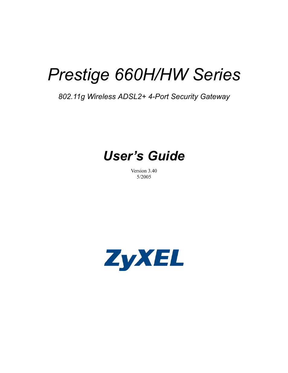 ZyXEL Communications 660HW Series User Manual | 460 pages