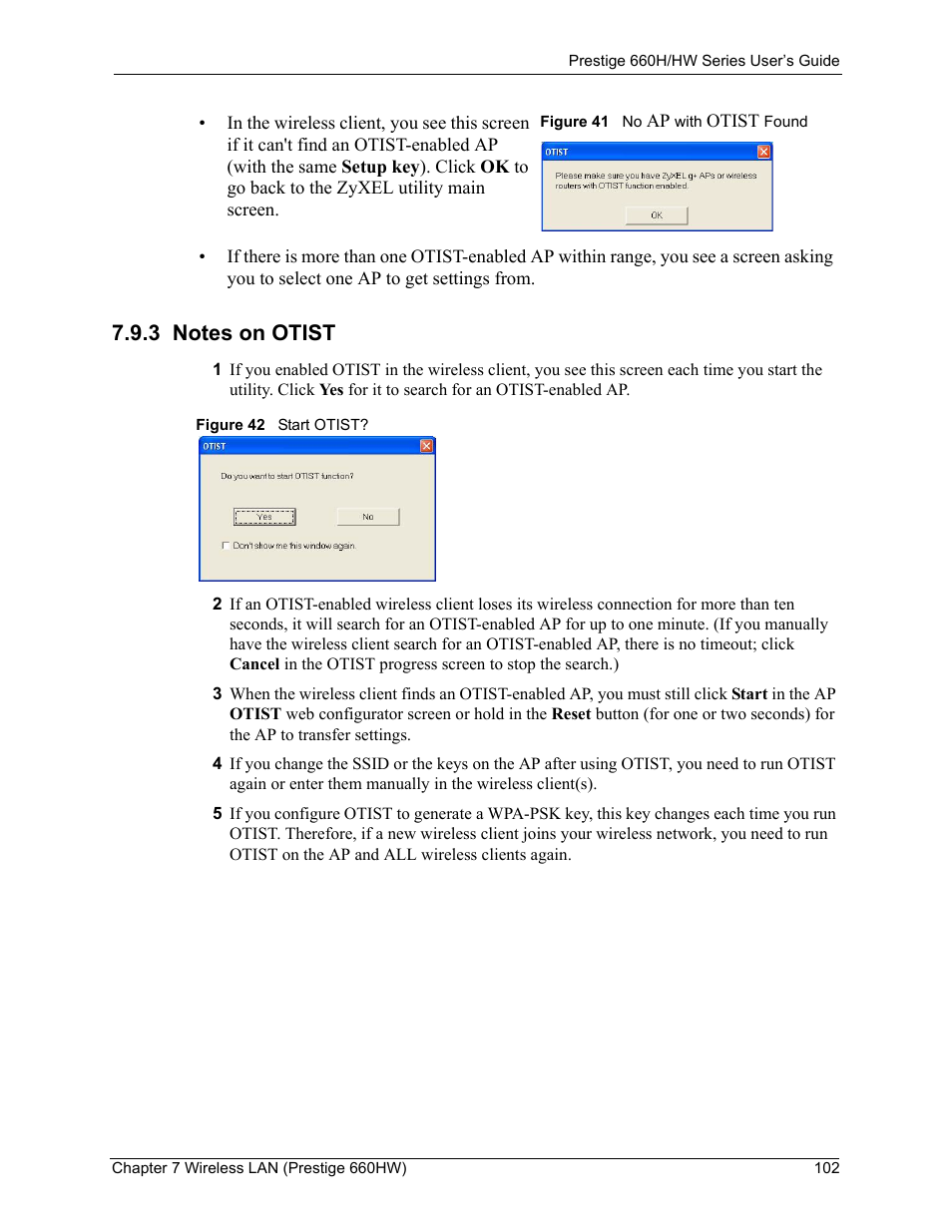 3 notes on otist | ZyXEL Communications 660HW Series User Manual | Page 103 / 460