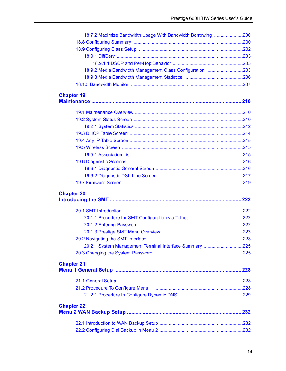 ZyXEL Communications 660HW Series User Manual | Page 15 / 460