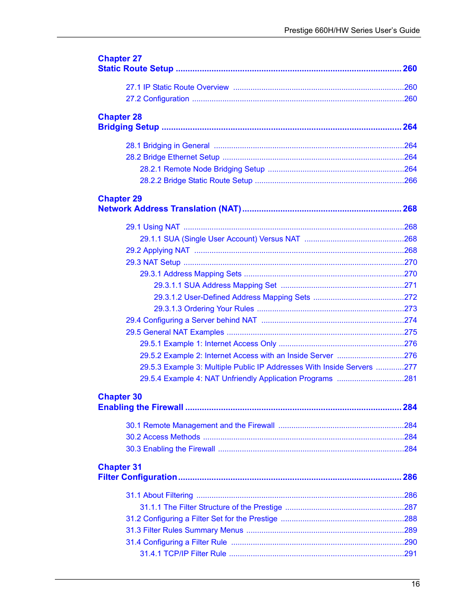 ZyXEL Communications 660HW Series User Manual | Page 17 / 460