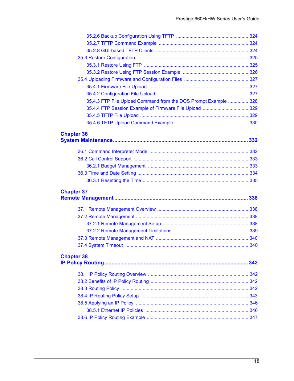 ZyXEL Communications 660HW Series User Manual | Page 19 / 460
