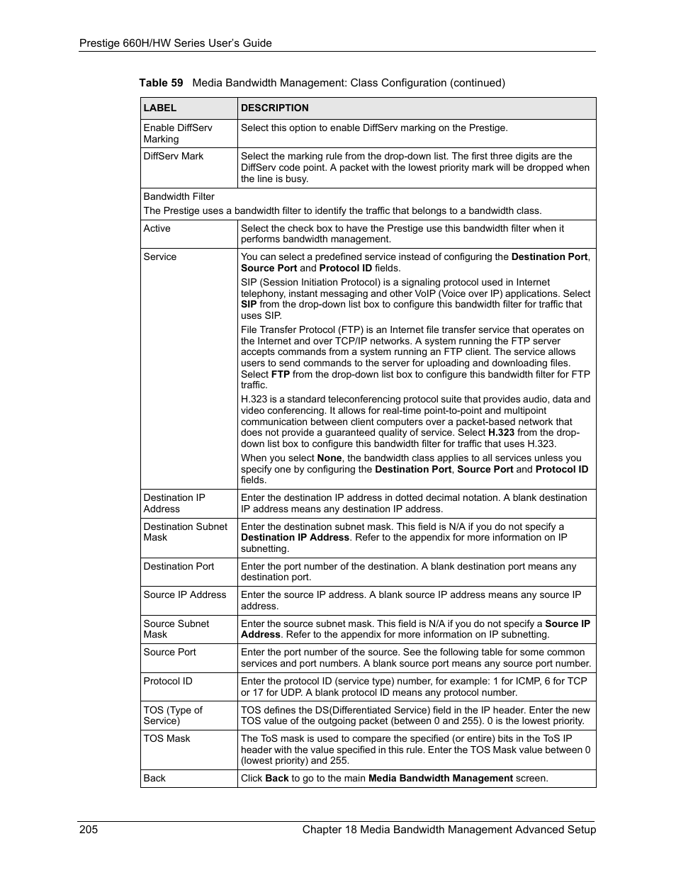 ZyXEL Communications 660HW Series User Manual | Page 206 / 460
