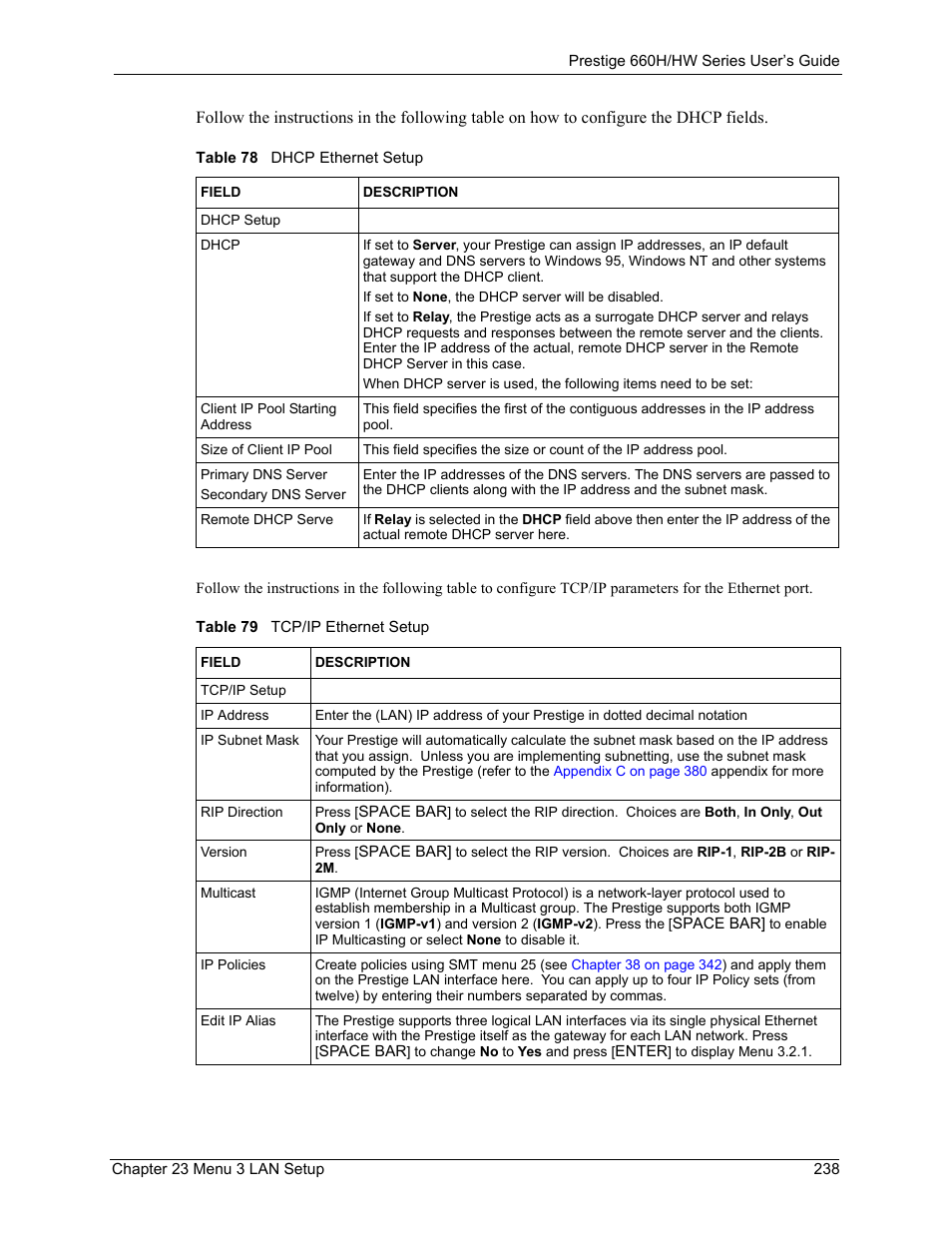 ZyXEL Communications 660HW Series User Manual | Page 239 / 460