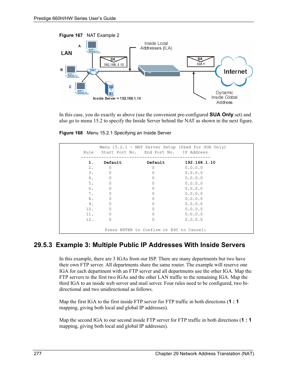 Section 29.5.3 on, For an exampl | ZyXEL Communications 660HW Series User Manual | Page 278 / 460