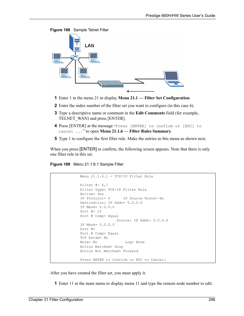 ZyXEL Communications 660HW Series User Manual | Page 297 / 460