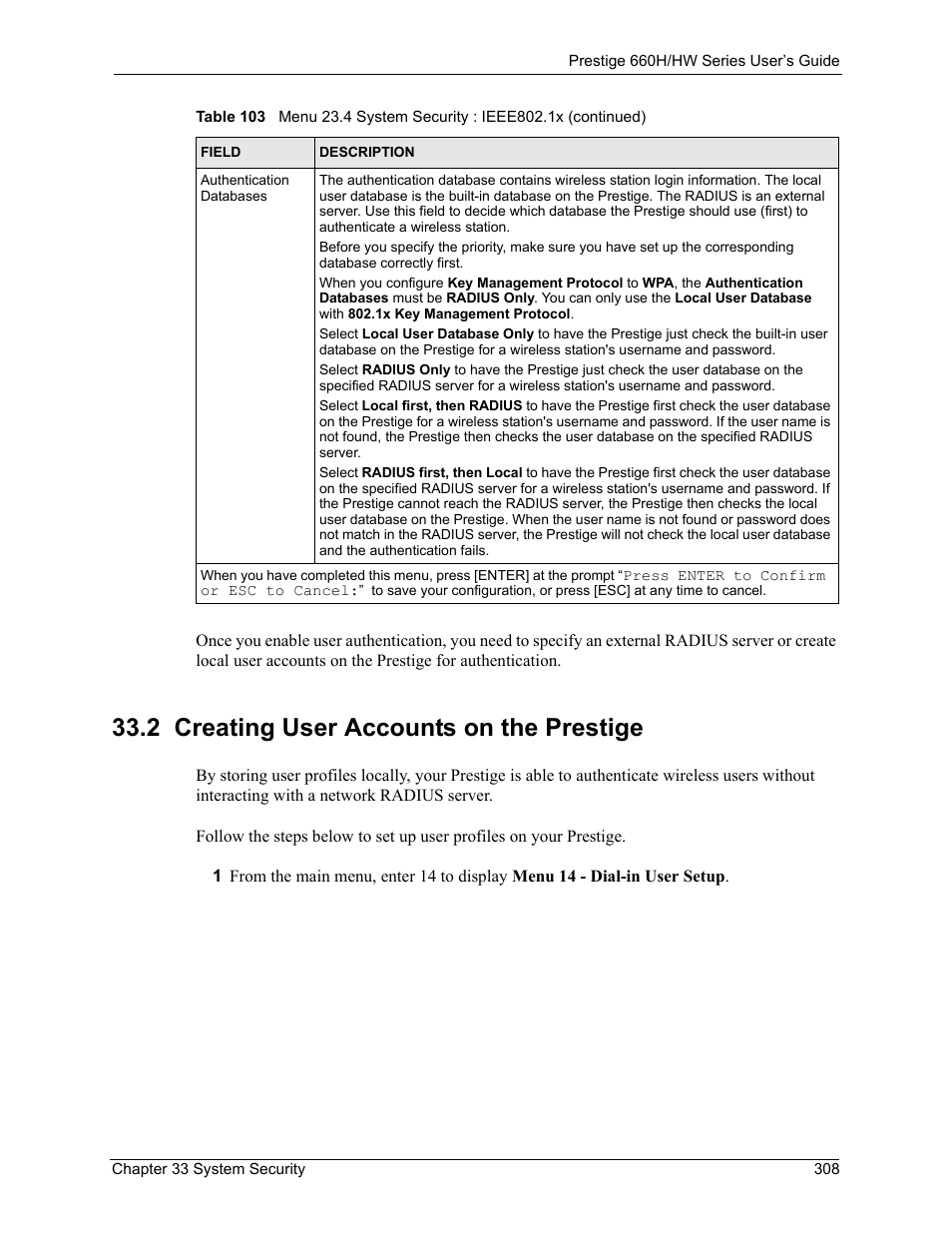 2 creating user accounts on the prestige | ZyXEL Communications 660HW Series User Manual | Page 309 / 460