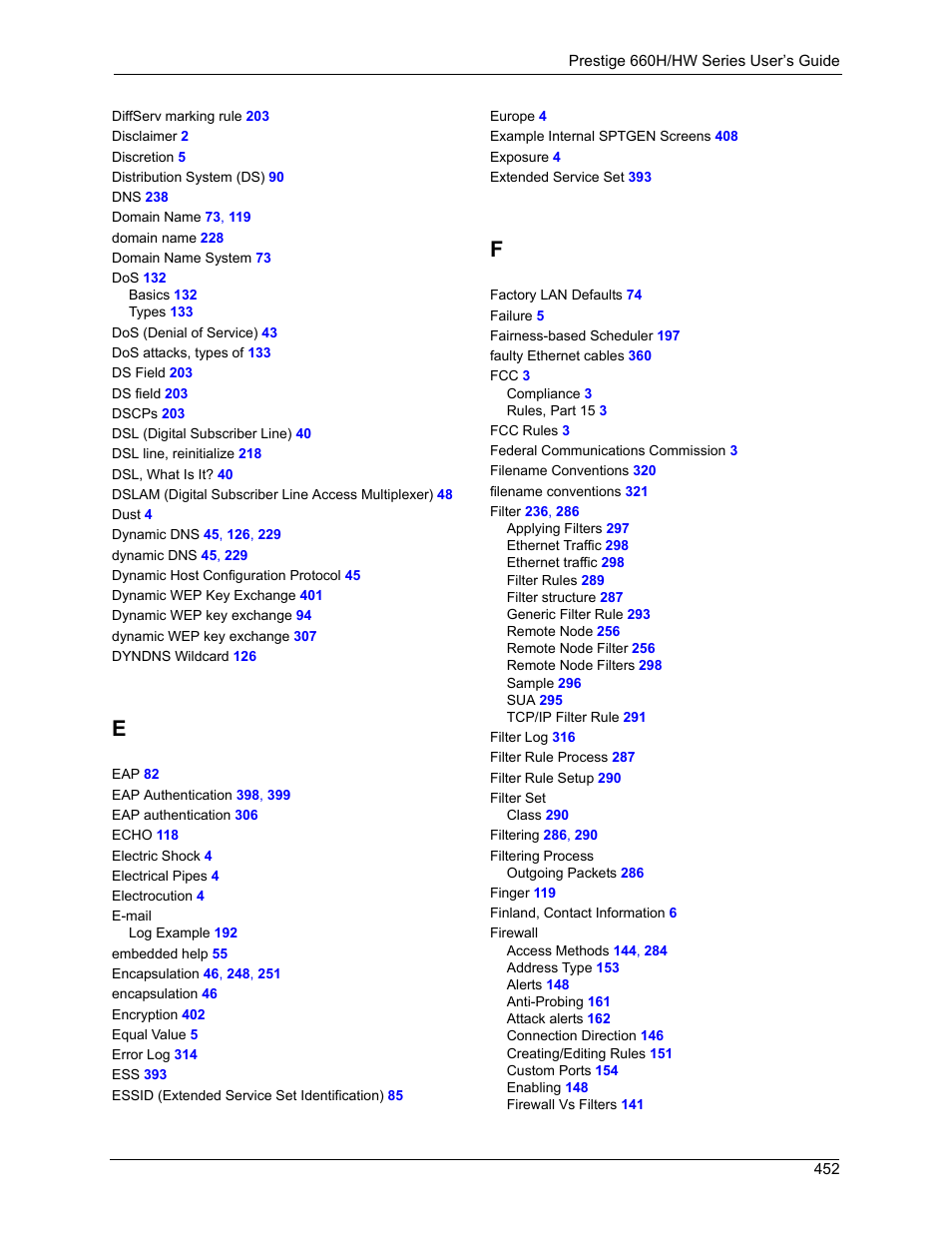 ZyXEL Communications 660HW Series User Manual | Page 453 / 460