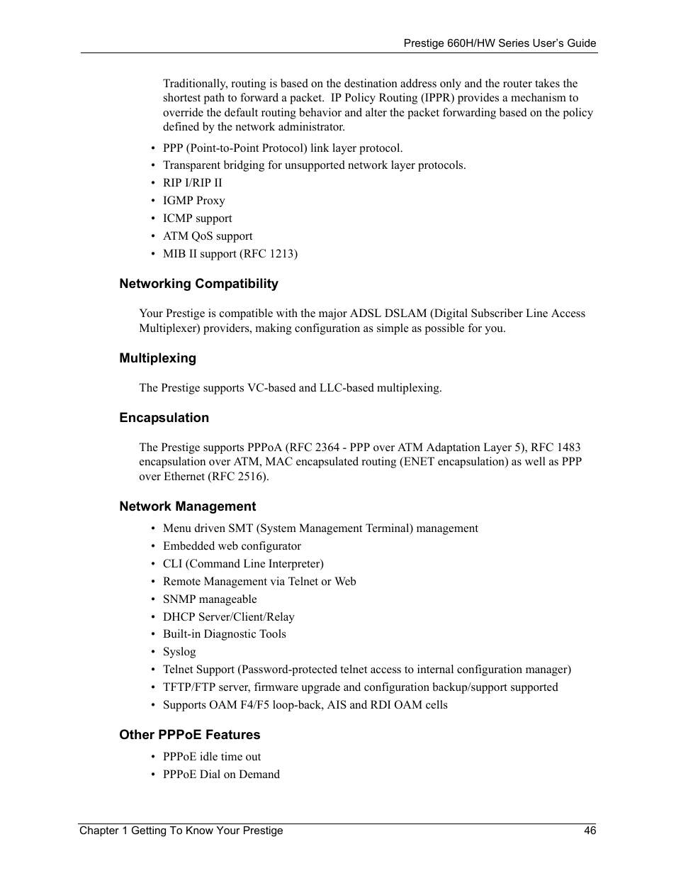 ZyXEL Communications 660HW Series User Manual | Page 47 / 460