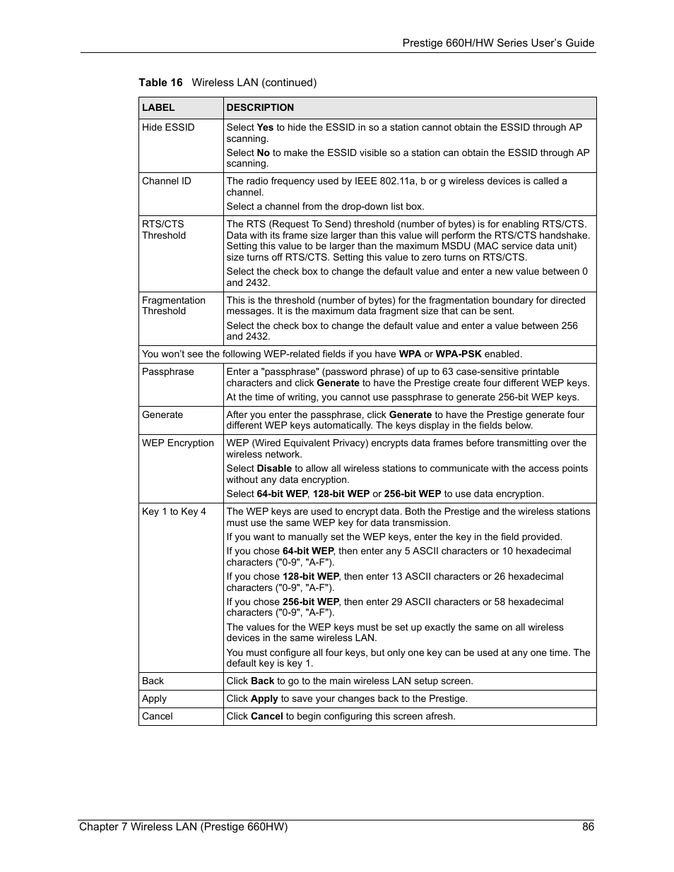 ZyXEL Communications 660HW Series User Manual | Page 87 / 460