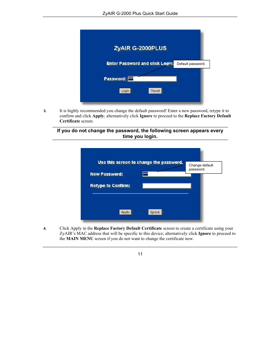ZyXEL Communications Bridge/Router G-2000s User Manual | Page 11 / 22