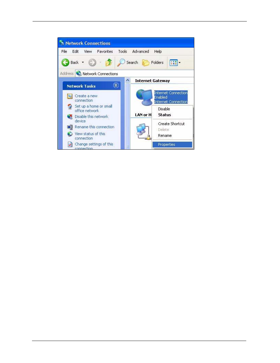 Figure 130 network connections | ZyXEL Communications P-2302HWL-P1 Series User Manual | Page 234 / 337