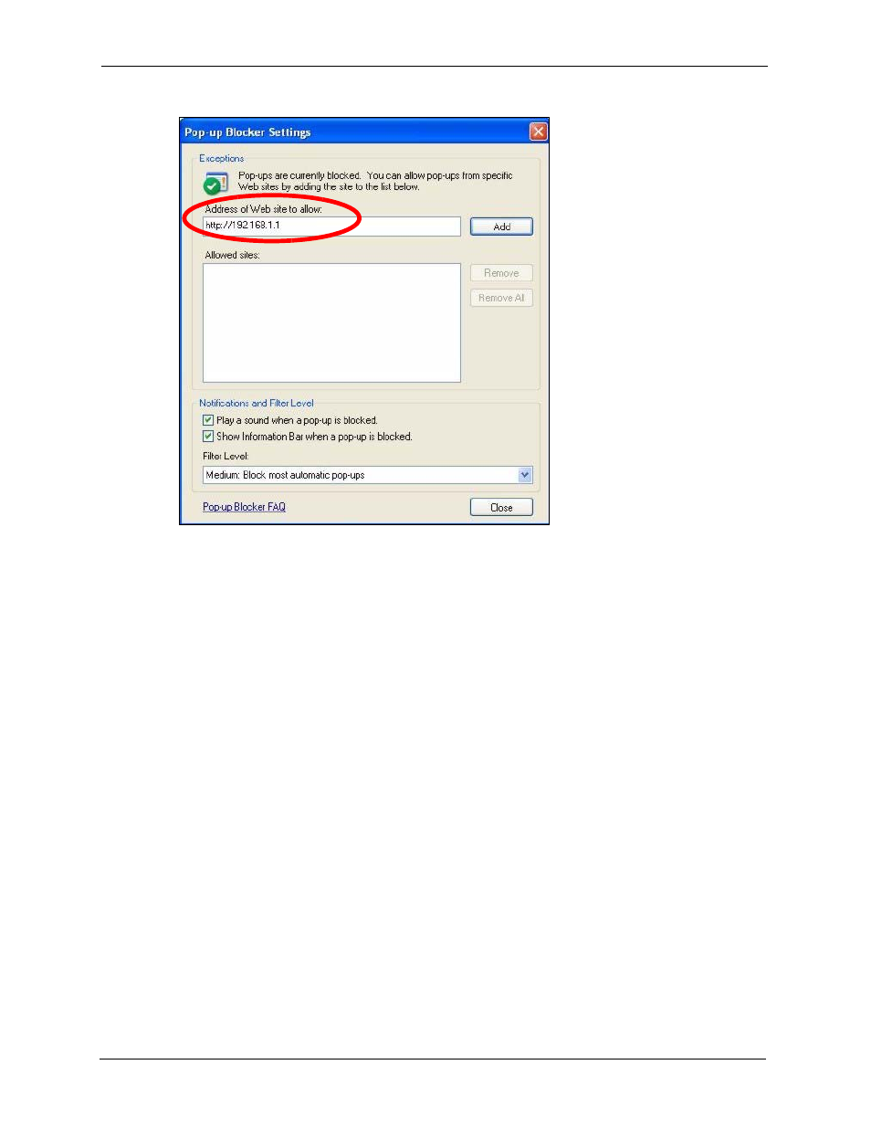2 javascripts, Figure 156 pop-up blocker settings | ZyXEL Communications P-2302HWL-P1 Series User Manual | Page 276 / 337