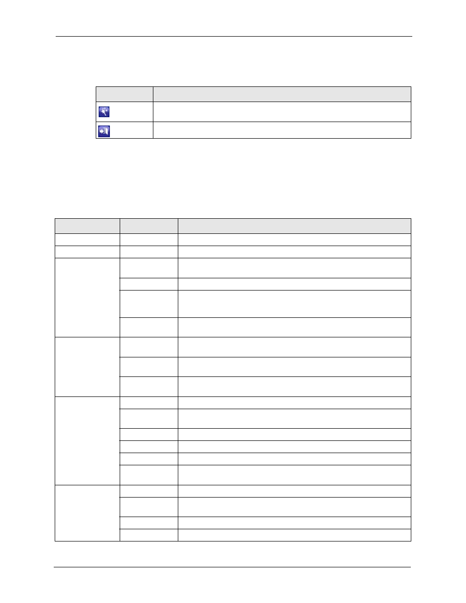 2 navigation panel, Table 2 web configurator icons in the title bar, Table 3 navigation panel summary | ZyXEL Communications P-2302HWL-P1 Series User Manual | Page 47 / 337