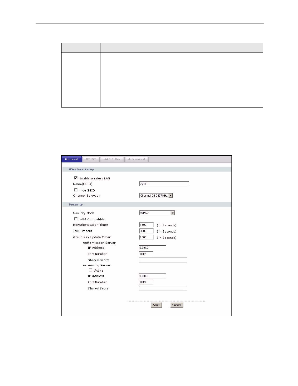 4 wpa(2) authentication screen, Figure 43 wireless: wpa(2) | ZyXEL Communications P-2302HWL-P1 Series User Manual | Page 97 / 337