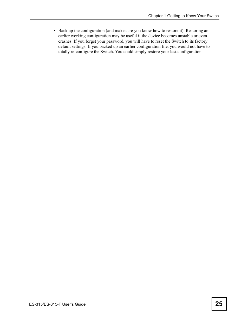 ZyXEL Communications ES-315 User Manual | Page 25 / 166