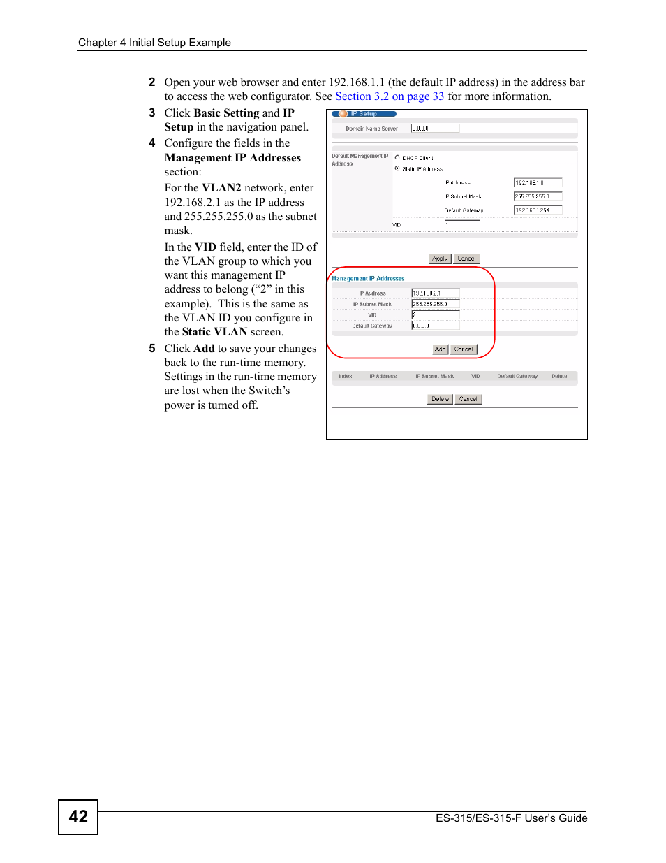 ZyXEL Communications ES-315 User Manual | Page 42 / 166