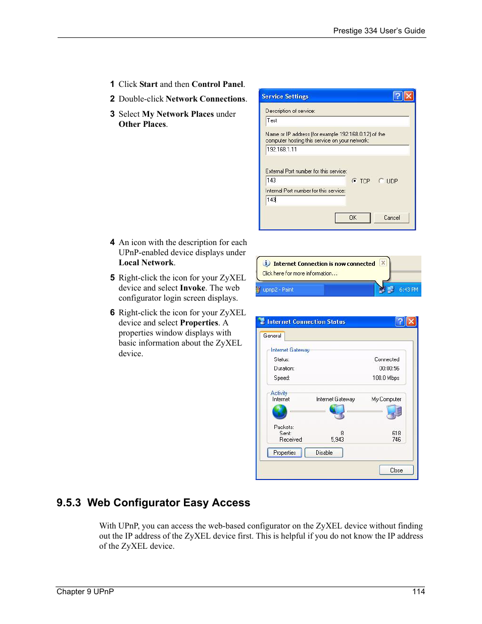 3 web configurator easy access | ZyXEL Communications P-334 User Manual | Page 115 / 366
