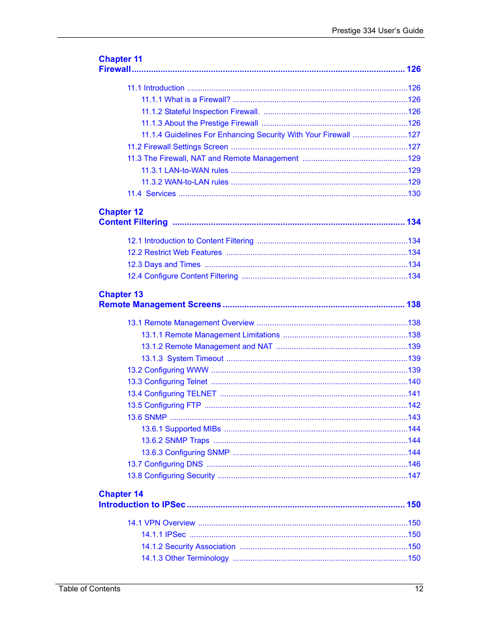 ZyXEL Communications P-334 User Manual | Page 13 / 366
