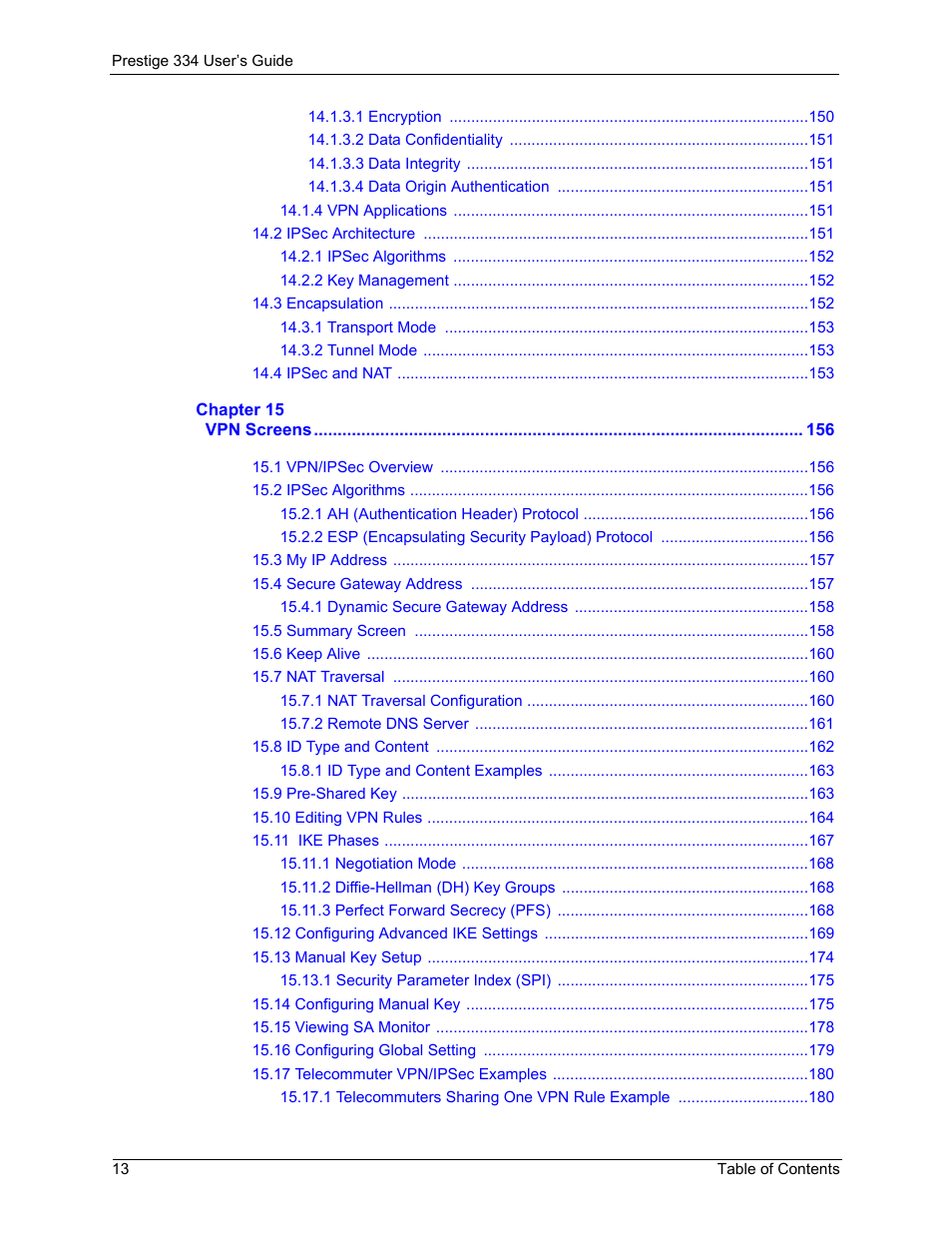 ZyXEL Communications P-334 User Manual | Page 14 / 366