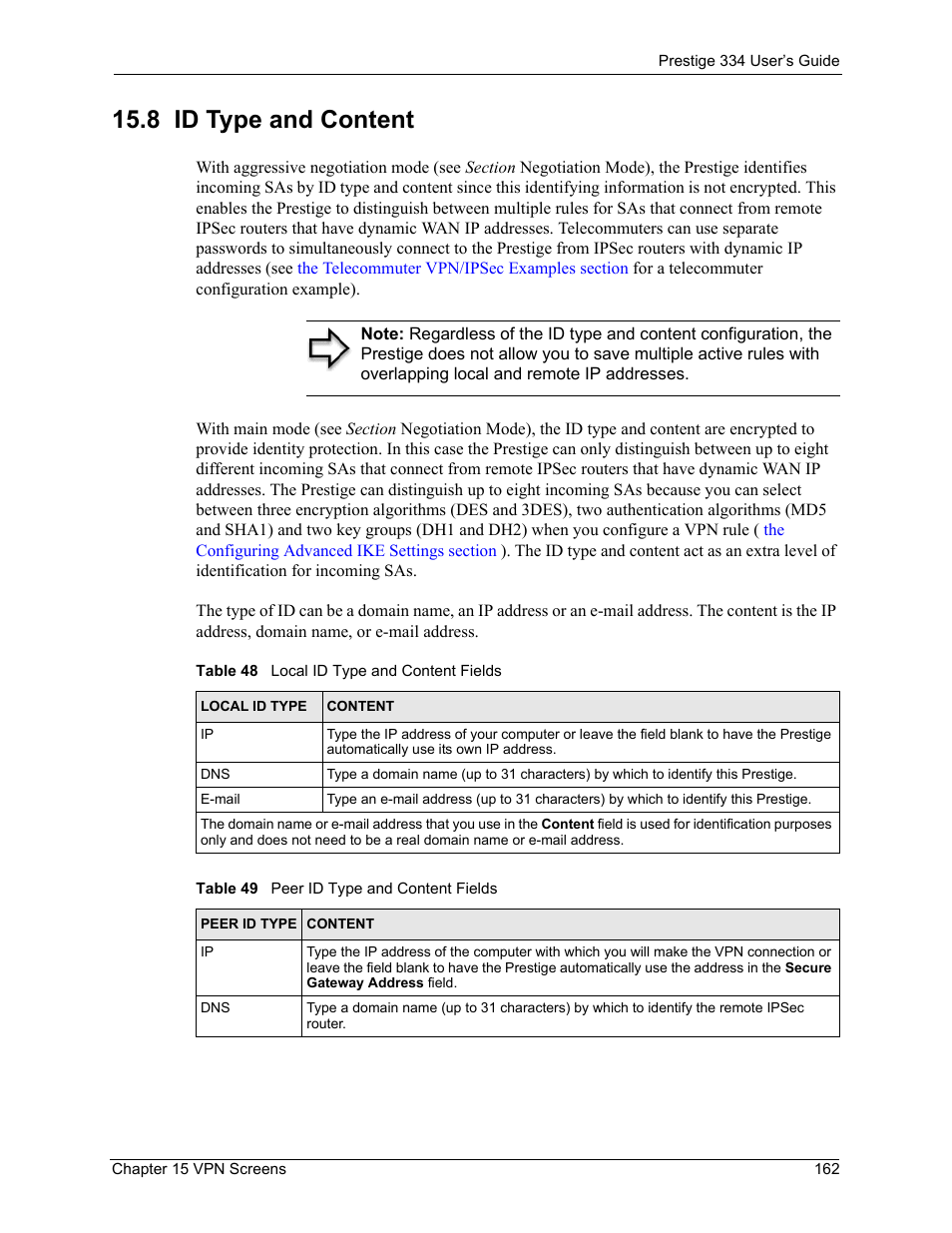 8 id type and content | ZyXEL Communications P-334 User Manual | Page 163 / 366
