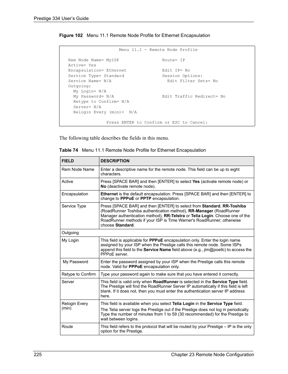 ZyXEL Communications P-334 User Manual | Page 226 / 366