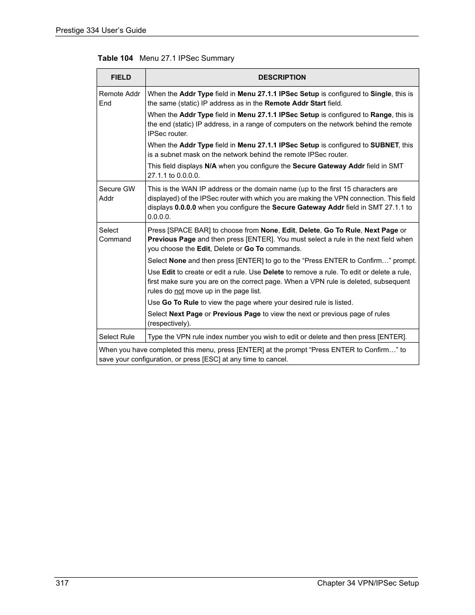 ZyXEL Communications P-334 User Manual | Page 318 / 366