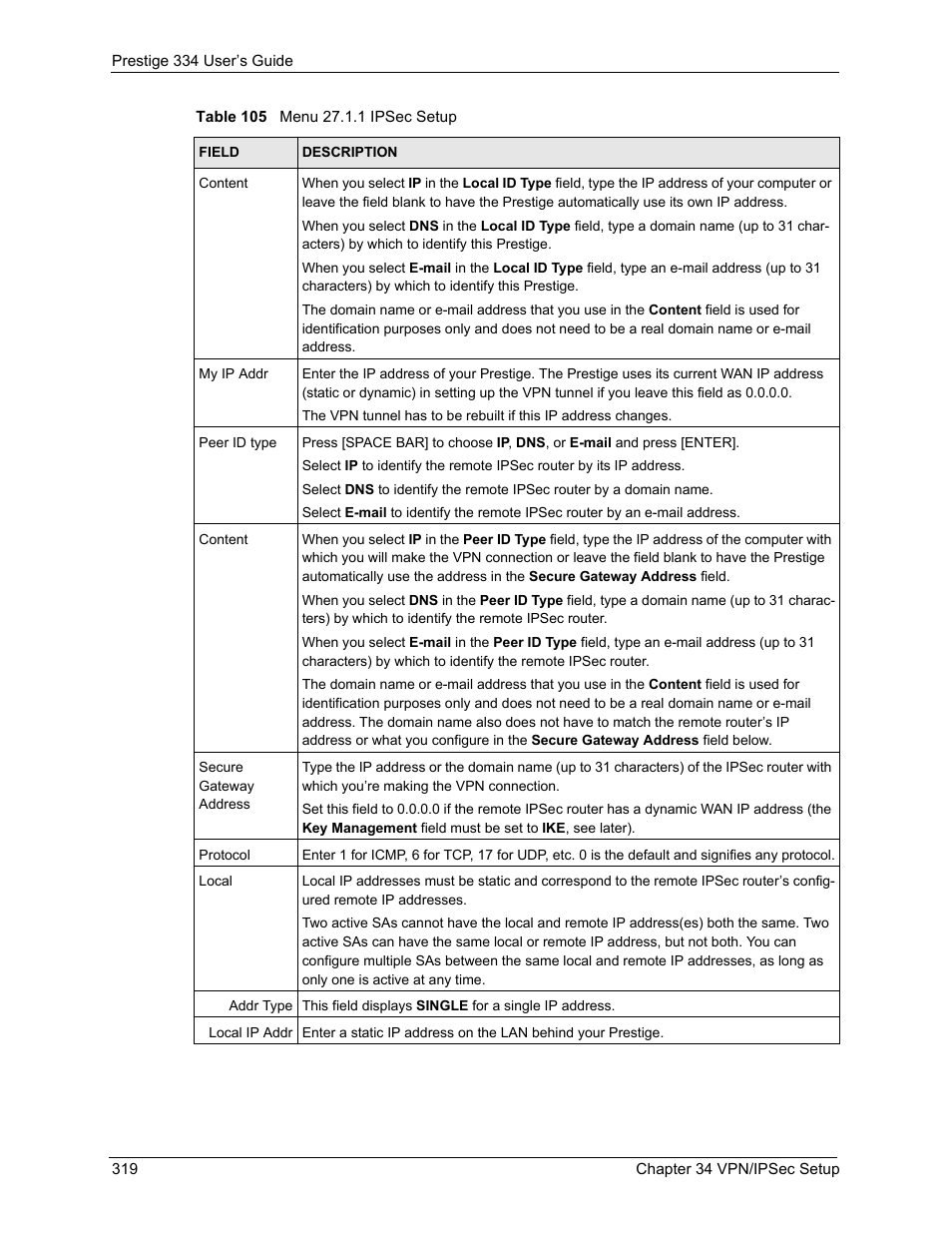 ZyXEL Communications P-334 User Manual | Page 320 / 366