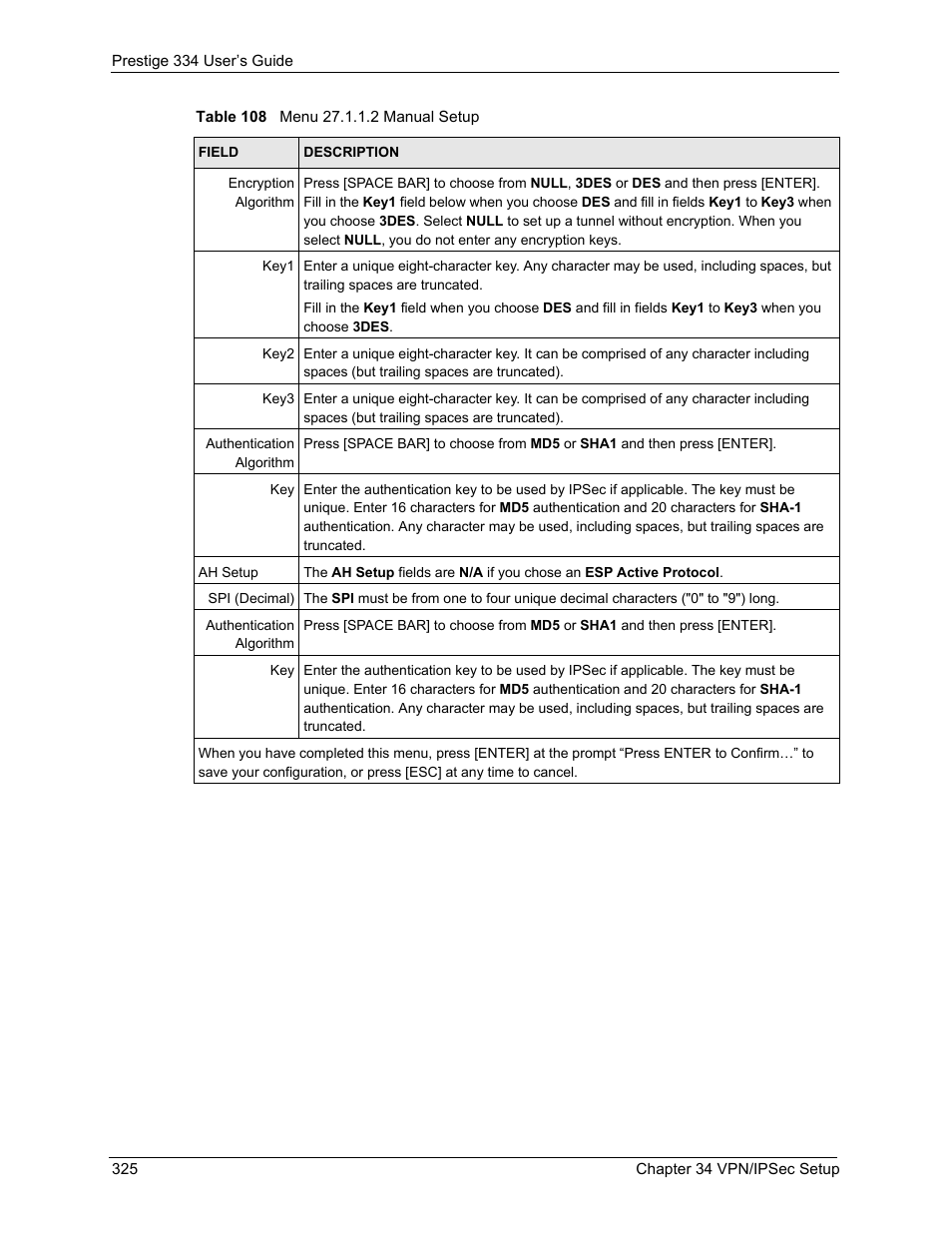 ZyXEL Communications P-334 User Manual | Page 326 / 366