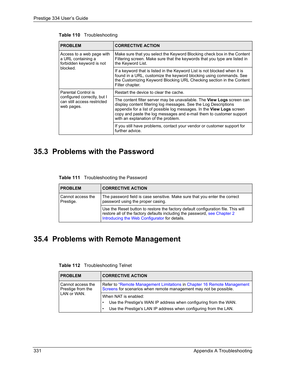 Appendix | ZyXEL Communications P-334 User Manual | Page 330 / 366