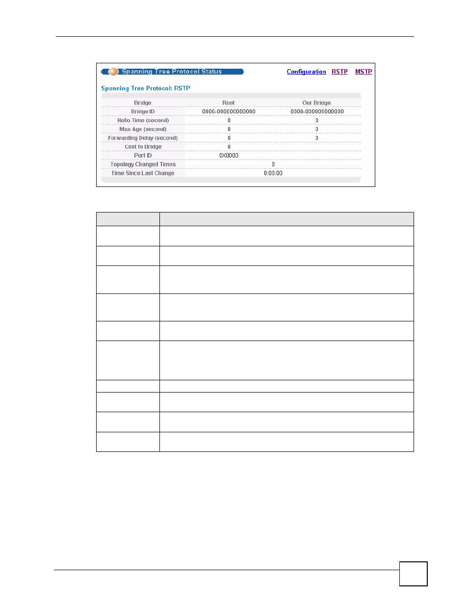 6 configure multiple spanning tree protocol | ZyXEL Communications ES-2108 Series User Manual | Page 109 / 283