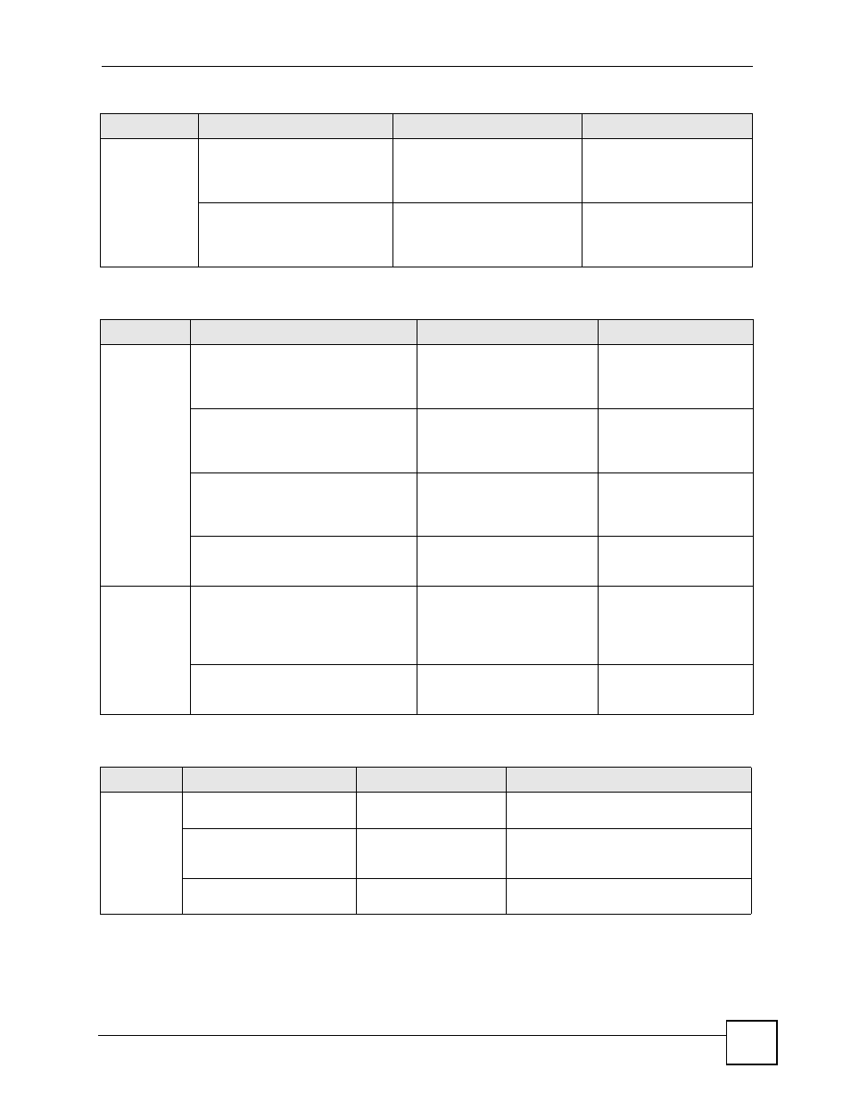 Table 81 aaa traps, Table 82 snmp ip traps | ZyXEL Communications ES-2108 Series User Manual | Page 207 / 283