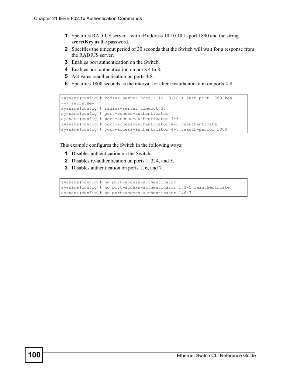 ZyXEL Communications ZyXEL Dimension ES-2024PWR User Manual | Page 100 / 286