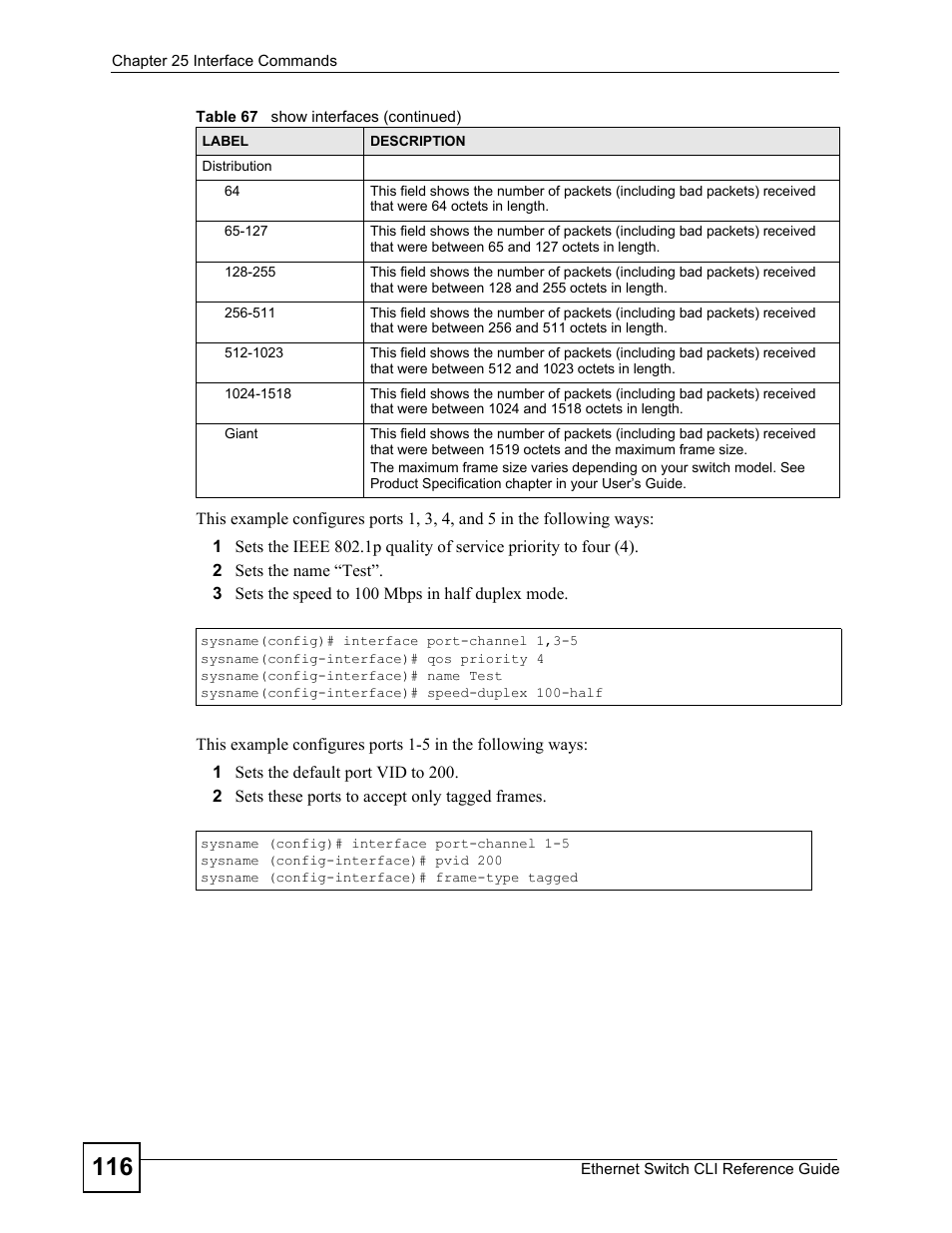 ZyXEL Communications ZyXEL Dimension ES-2024PWR User Manual | Page 116 / 286