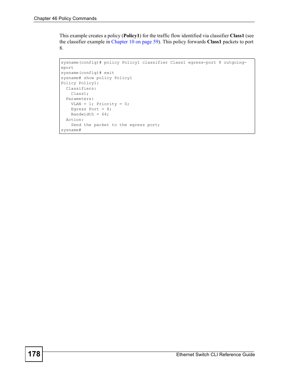 ZyXEL Communications ZyXEL Dimension ES-2024PWR User Manual | Page 178 / 286