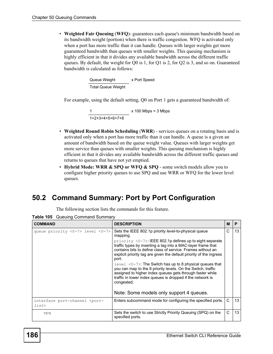 2 command summary: port by port configuration | ZyXEL Communications ZyXEL Dimension ES-2024PWR User Manual | Page 186 / 286